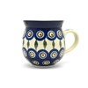 Polish Pottery Mug - 11 oz. Bubble - Peacock