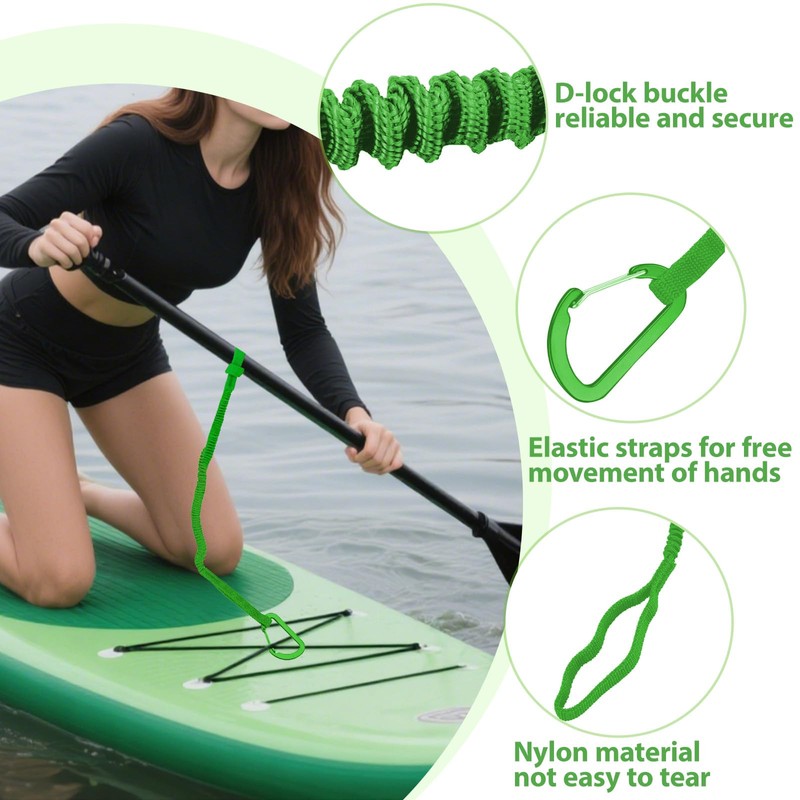 IHLOOTD Kayak Paddle Lead, Pack of 2, Green Canoe Paddle