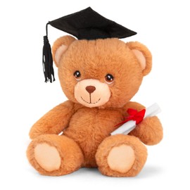 Lashuma Plush Toy Bear, Pipp The Bear Graduation, Cuddly Toy Diploma Teddy Bear with Clothing, 15 cm
