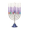 Yair Emanuel Hanukkah Menorah Candle Holder 9 Branch Classic Minimal