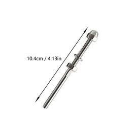 Niechase T316 Marine Grade Stainless Steel 20 Pack Stainless Threaded Terminal Stud&20 Pack Hand-Crimp Stemball Swage Thread for 1/8" Cable Railing Kit