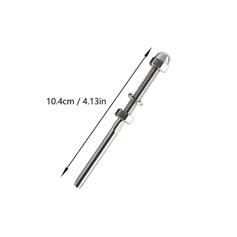 Niechase T316 Marine Grade Stainless Steel 20 Pack Stainless Threaded