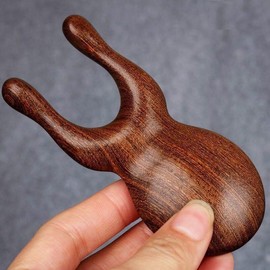 Wooden Gua Sha massager, acupressure stick, meridian acupressure device, massager, meridian stick / 나무 괄사 마사지기 지압봉 경락 지압기 안마기 경락봉
