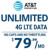 Unlimited AT&T 4G/5G LTE Hotspot Data UNTHROTTLED NO CAPS Truly Unlimited SIM