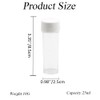 12Pcs 25ML Empty Clear Plastic Test Tubes with White Screw