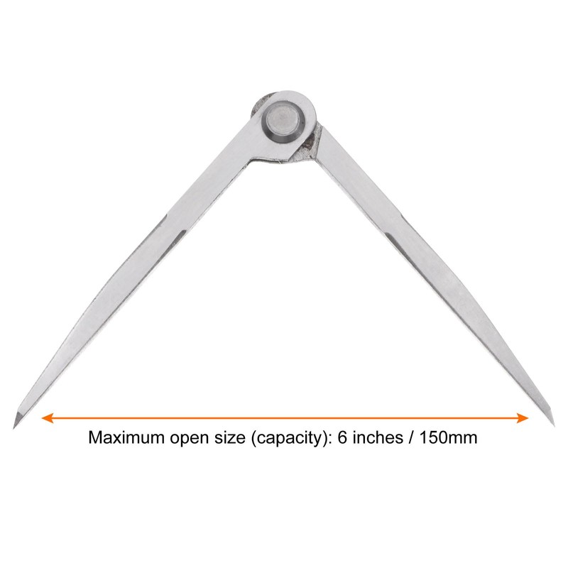 QUARKZMAN Navigation Divider 6 Inch 150mm Adjustable Straight Pattern Divider