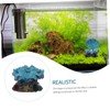 Mobestech 2Pcs Scallop Fish Tank Bubbler Decoration Underwater Ornaments for