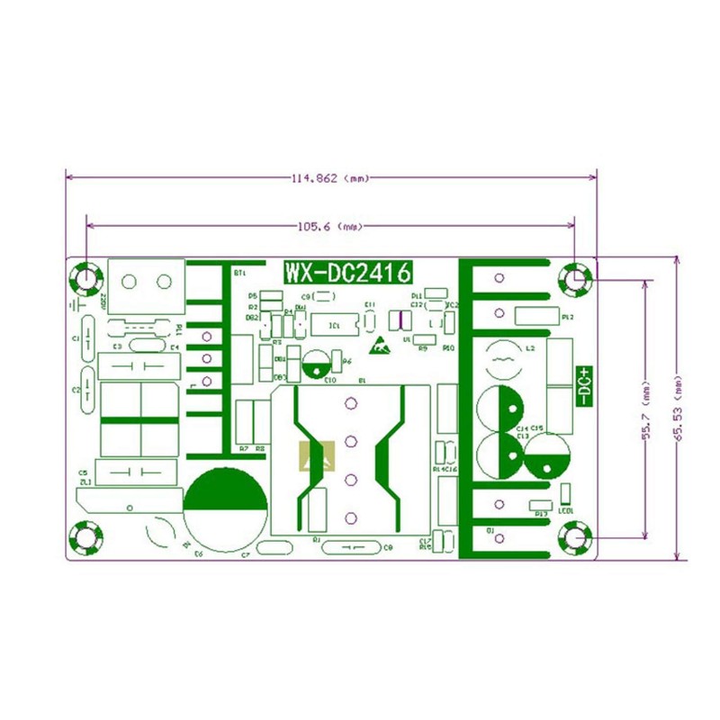 Dasiter AC-DC Buck Converter AC 100-240V to DC 24V 6A