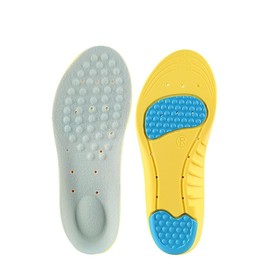 Insoles Shoes Inserts for Men and Women, Providing Arch Support, Cushion and Shock Absorption, Relieve Foot Pain (Yellow, L)
