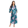 MizzGenio Women's Long Silk Robes Lightweight Long Satin Robes Full