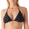 Ocean Blues - Bikini triangular para mujer, Punto blanco y