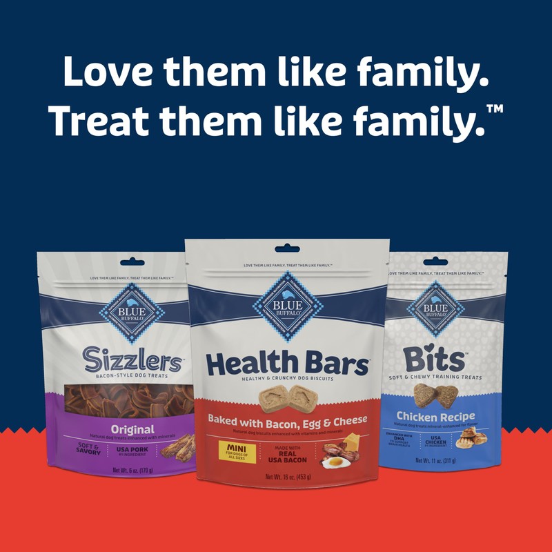 Blue Buffalo Health Bars Mini Crunchy Dog Biscuits, Oven-Baked with