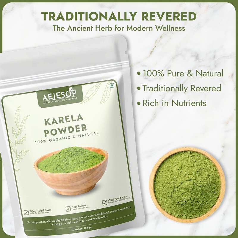 AEJESOP Karela Powder | Bitter Melon, 7 oz/ 200 gm