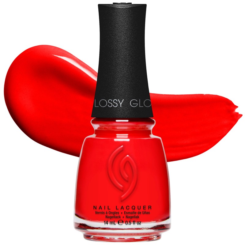 CHINA GLAZE Esmalte de Uñas Flame-Boyant, Color de Alta Pigmentación,
