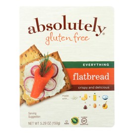 UD_Absolutely Gluten-Free Case of 12 5.29 oz Flatbread Original Flavor Grain White Bread Wheat Flour Crispy Texture