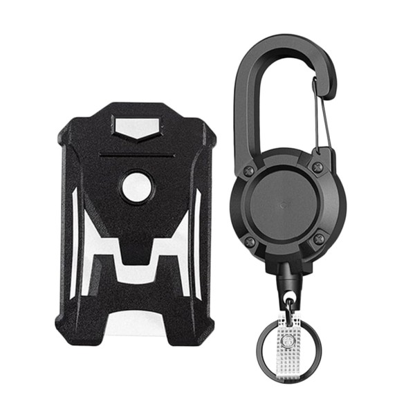 Operitacx 1 Satz Ausweishalter Namensschildhalter Rollen Abzeichen-Clip Kartenhalter Abzeichenhalter mit