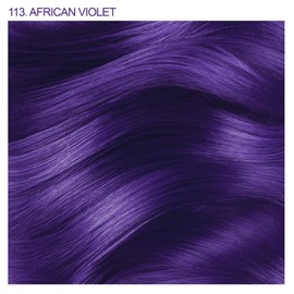 Adore Adore Semi Permanent Hair Color - Vegan and Cruelty-Free Purple Hair Dye - 4 Fl Oz - 113 African Violet (Pack of 1)