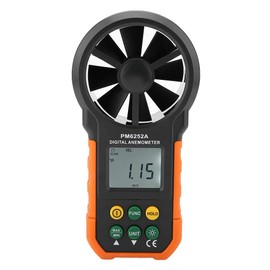 PM6252A Handheld Anemometer Digital Wind Speed Meter Air Volume Measuring Gauge with LCD Backlight HVAC CFM Tester for Weather Data Collection Outdoors Sailing Surfing Fishing