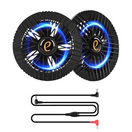 AINOUTA Work Clothes Fan Set with Fan, Supports 28 V Output Voltage, Built-In Brushless Motor, Large Air Volume 130 L/S Experience, Long Life, Silent Operation, 4 Levels of Air Flow Adjustment