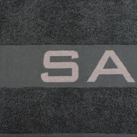 Delindo Lifestyle Colares Sauna Towel, XXL Terry Towelling Sauna Towel for Men and Women, Cotton, Black, 80 x 200 cm