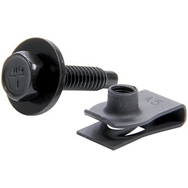 Allstar Performance ALL18558 Body Bolt Kit with Clips, (Pack of 10), Black, 10 Pack