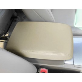 DEYTOP Center Console Cover for Toyota Highlander 2008-2013 Car Armrest Cover for Toyota Highlander 2013 Accessorie Anti-Scratch Leather Armrest Pad Protector (Beige)