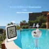 Longzhuo Wireless Floating Pool Thermometer - Digital Temperature Monitor for