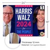 24"x18" 'Harris Walz 2024' Yard Sign with Stakes, Double Sided