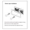 QIOIDIDIE 2pcs Stainless Steel Aspec License Plate Frames Cover Holder