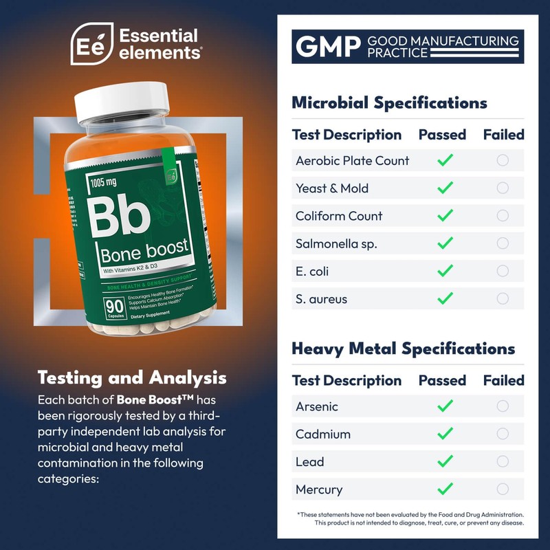 Essential Elements Bone Boost Bone Health Supplement - Bone Support