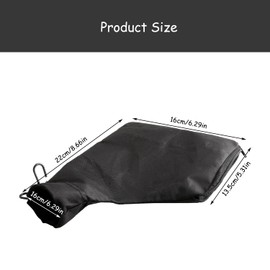 Rumyve Miter Saw Dust Collection Bag,Adjustable Black Dust Collection Bag Miter Saw Blade,Easy to Clean with Adjustable Dust Cover,Suitable for 255 Head Saw Accessories