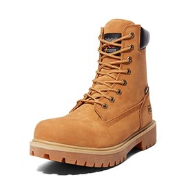 Timberland PRO Men's Direct Attach 8 Inch Soft Toe Insulated Waterproof Industrial Work Boot, Wheat-2024 New, 8.5 W