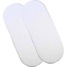 Fitted Cotton Moses Basket Sheets - Pack of 2 White