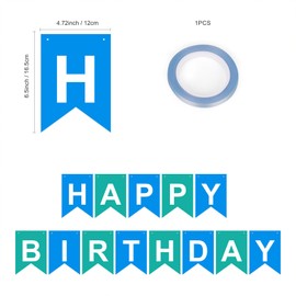 Happy Birthday Banner Bluey Birthday Decorations Happy Birthday Decoration Banner Birthday Sign Birthday Party Banners Blue Birthday Decorations for Boy Happy Birthday Sign Bluey Decorations Birthday