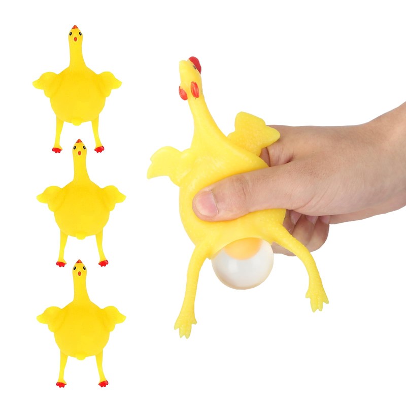 YOYOSTORE 16cm Funny Squishy Toys Chicken and Eggs Stress Relieve