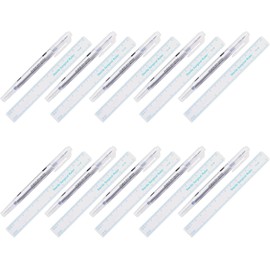 10 rotuladores de microblading de doble punta con regla de, marcador de piel impermeable, posicionamiento de maquillaje para cejas, herramienta de dibujo de clase de arte
