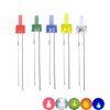 Cleiscry 100PCS 2mm Flat top LED Diode Light Assorted Kit
