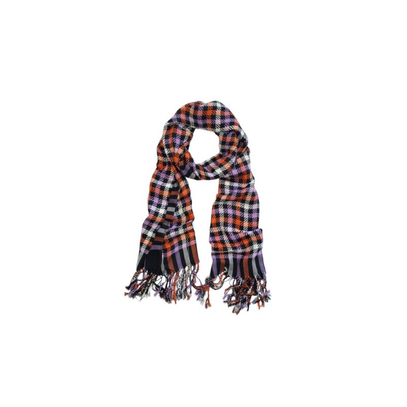 Premium Multi-Color Plaid Scarf, Violet