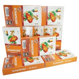 KENDi GAMES Schafkopf Playing Cards - Set of 10 | Bavarian Picture | 32 Sheets | Tradition Meets Quality