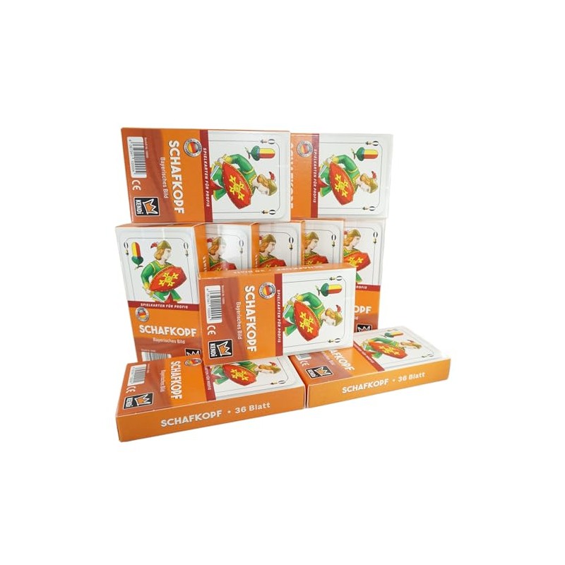 KENDi GAMES Schafkopf Playing Cards - Set of 10 |