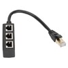 RJ45 Ethernet Adapter Cable Extension 1 to 3 Port Excellent