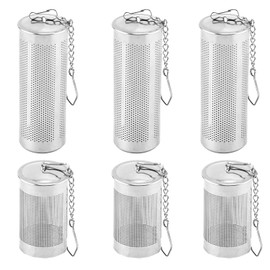 6 Pieces Loose Tea Infuser, Stainless Steel Tea Strainer, Spice Sieve, Tea Infuser, Tea Infuser Strainer, Tea Strainer for Pot, Tea Strainer Tool, Tea Strainer with Lid