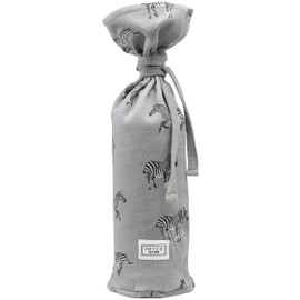 Meyco Hot Water Bottle Cover 13 x 35 cm Zebra Grey