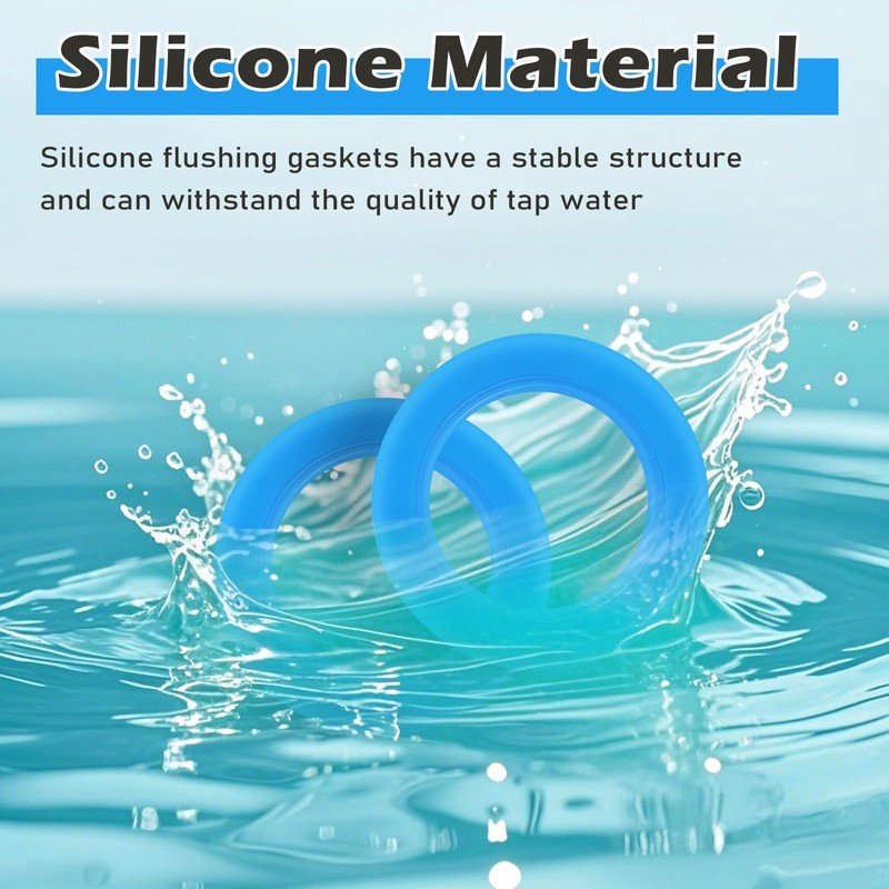 3 Pack Upgraded Silicone Flush Valve Seal, Compatible with American
