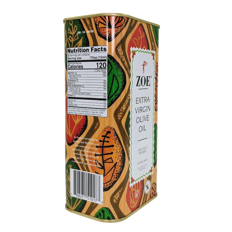 ZOE Extra Virgin Olive Oil 1L (33.8 fl oz) |