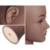 NEWSHAIR Bald Female Mannequin Head with Eyelash Training Head Wig