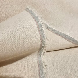 Kiran Collections-20''x 55'' Linen Fabric |Embroidery Fabric Linen squares| Linen fabric by the yard for Clothing, Sewing, Crafts, Tablecloth, Drapes |Light Beige