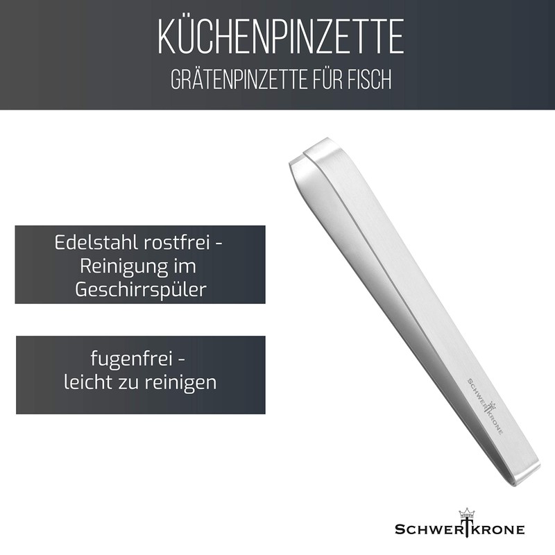Schwertkrone Fish Bone Tongs, Herringbone Tweezers, Bone Tweezers, 11.5 cm,