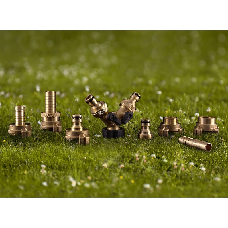 Poppstar Set of 2 Brass Suction and High Pressure Coupling