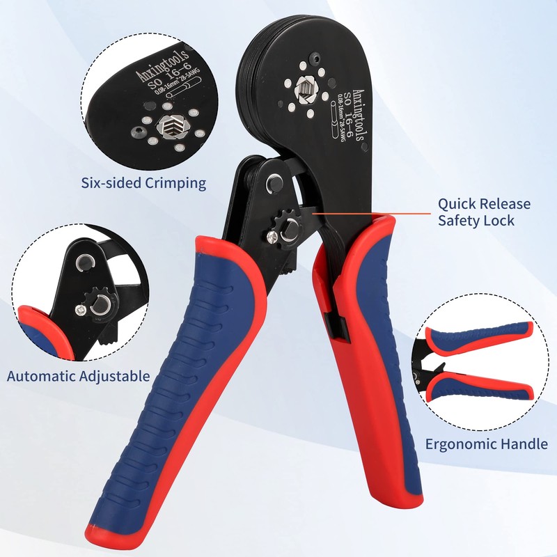 Hexagonal Ferrule Crimping Tool, Ferrule Crimping Tool and Hexagonal Ferrule